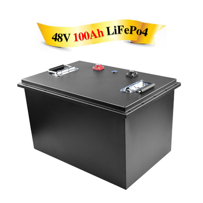 Batería de ión de litio impermeable Prismatic Cell Lifepo4 16s 48v Bms 100ah