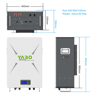5kw 10kw 12kw Batería recargable Lifepo4 Powerwall Home 51.2v 48v 200ah