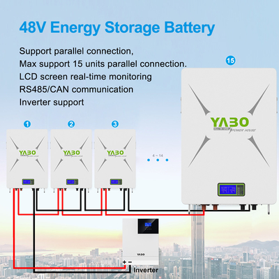 Batería solar Lifepo4 Powerwall 5kwh 10kwh Transporte portátil 48v 200ah