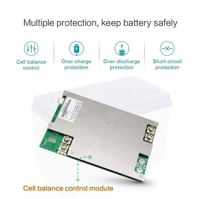 control solar 12V de la energía BMS de la batería Lifepo4 del hierro del litio de 12v 100ah 12V