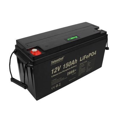 batería de fosfato de hierro y litio 150ah lifepo4 celdas 12v Pantalla LED