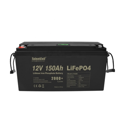 batería de fosfato de hierro y litio 150ah lifepo4 celdas 12v Pantalla LED