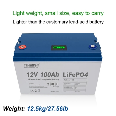 Lifepo4 Golf Batería Solar RV Recargable 100ah 12v batería de litio lifepo4
