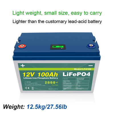 Productos de venta caliente personalizados de fábrica Batería de iones de litio Lifepo4 barata 100ah 12v