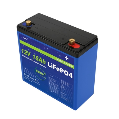La fábrica sustancial de la fuente modificó la batería actual 9A Lifepo4 para requisitos particulares de la descarga de 12v 18Ah con capacidad prominente