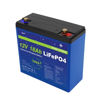 La fábrica sustancial de la fuente modificó la batería actual 9A Lifepo4 para requisitos particulares de la descarga de 12v 18Ah con capacidad prominente