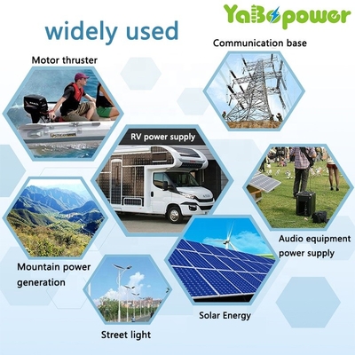 sistema 25.6V 200Ah de la generación de energía eólica de las células de Bms de la batería de 32650 24V Lifepo4