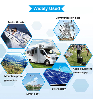 batería marina de 12V 24V 36V 48V 100Ah 200Ah 300Ah Lifepo4 para rv solar