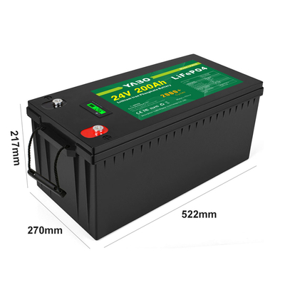 Larga vida recargable de la batería de la ión de litio 24v 200ah rv Lifepo4