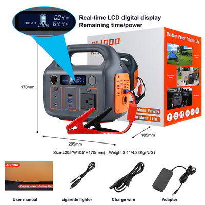 Central eléctrica portátil al aire libre del generador 300W del generador solar que acampa del hogar 110v 220v con el comienzo del coche