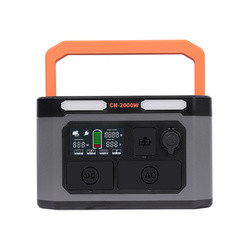 Central eléctrica portátil del litio de la batería para el cargador inalámbrico del refrigerador TV 2000Wh