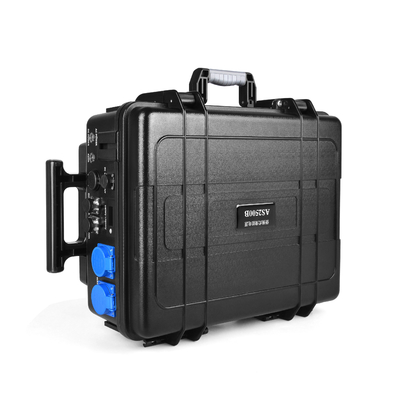 Central eléctrica portátil de litio de carga con batería Lifepo4 110v 220v 2500w