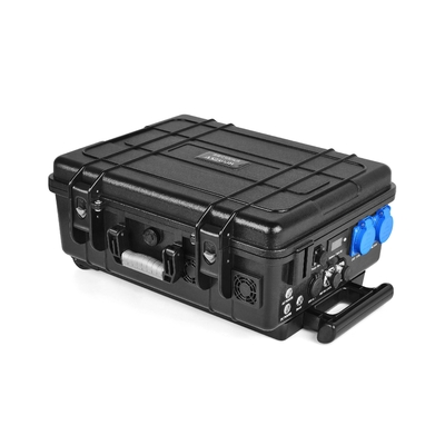 Fuente de reserva solar 2500wh de la caja de la carretilla del banco de la central eléctrica portátil del litio del coche eléctrico