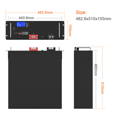 Batería recargable de Ion Battery Cells 48V 100Ah LiFePO4 del litio LiFePO4