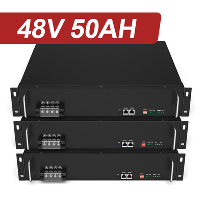 Litio de encargo Ion Batterie 48V 50Ah LiFePO4 del almacenamiento de energía