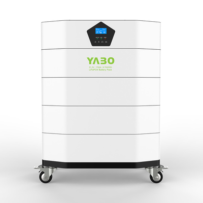 Batería solar montada estante del almacenamiento 170ah 48v Lifepo4 de la batería apilable