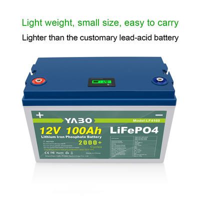 Cubierta de plástico del terminal IP55 de la batería M8 de voltio Lifepo4 de la FCC 100ah 12