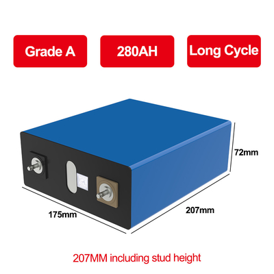 Super venta 3.2V 280Ah Lifepo4 Batería Célula 4000 Ciclos grado A Revolucionario3.2V 280Ah