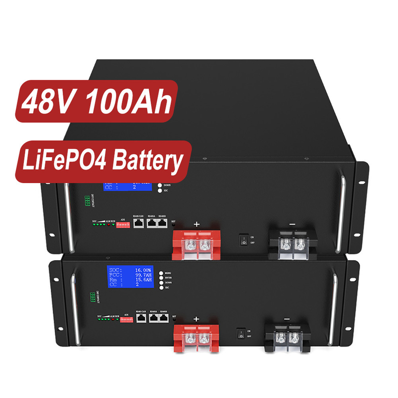 Montaje en bastidor de iones de litio YABO 10kwh 20kwh 48V 400Ah 200Ah 150Ah batería de iones de litio LiFePO4 para batería de almacenamiento de energía Solar